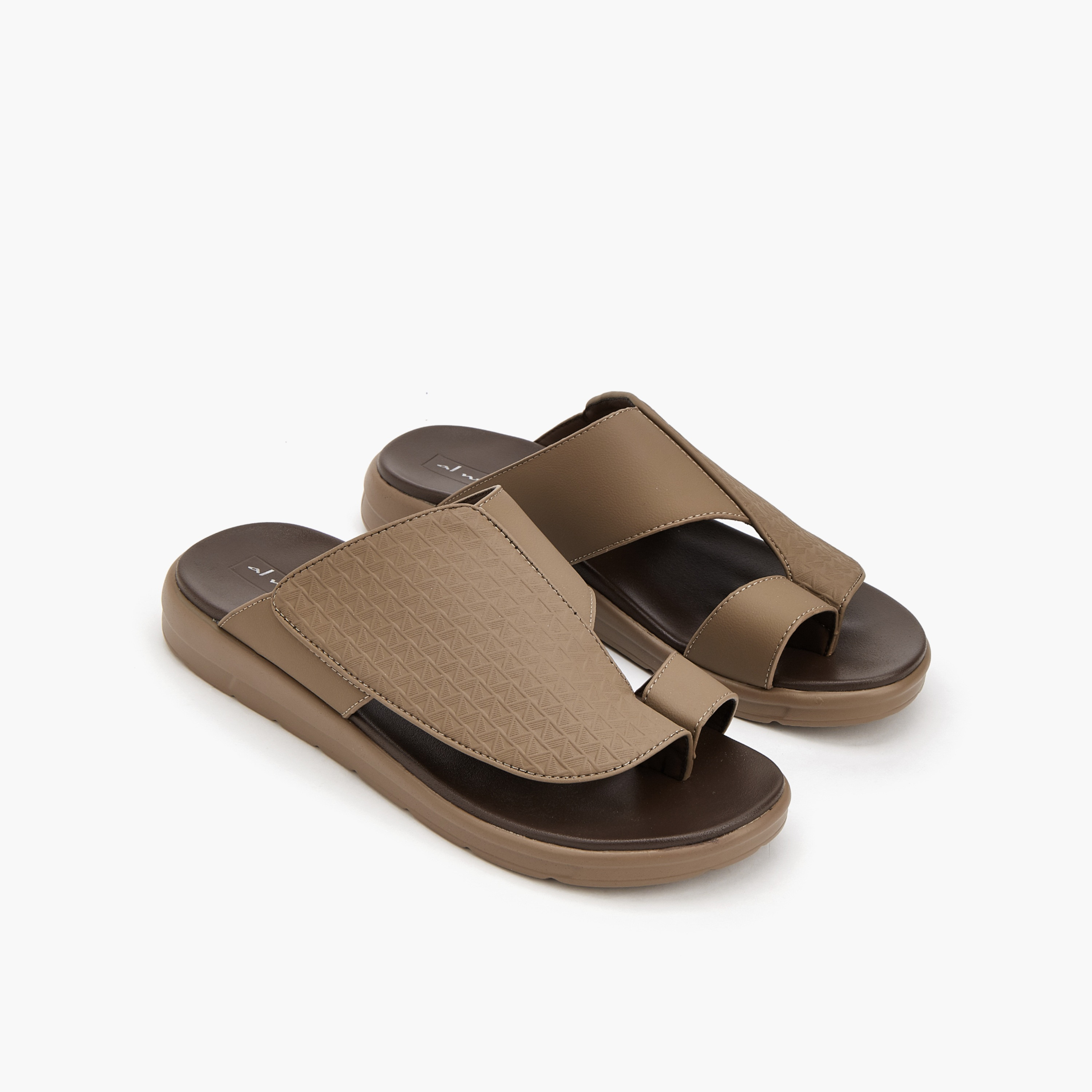 Al Waha Men Textured Arabic Sandals-men-shoes-sandals-image-1