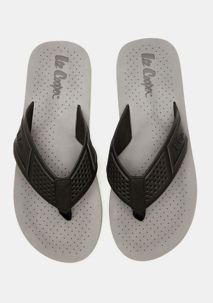 Lee Cooper Men's Textured Slip-On Thong Slippers-Men%27s Flip Flops & Beach Slippers-image-0