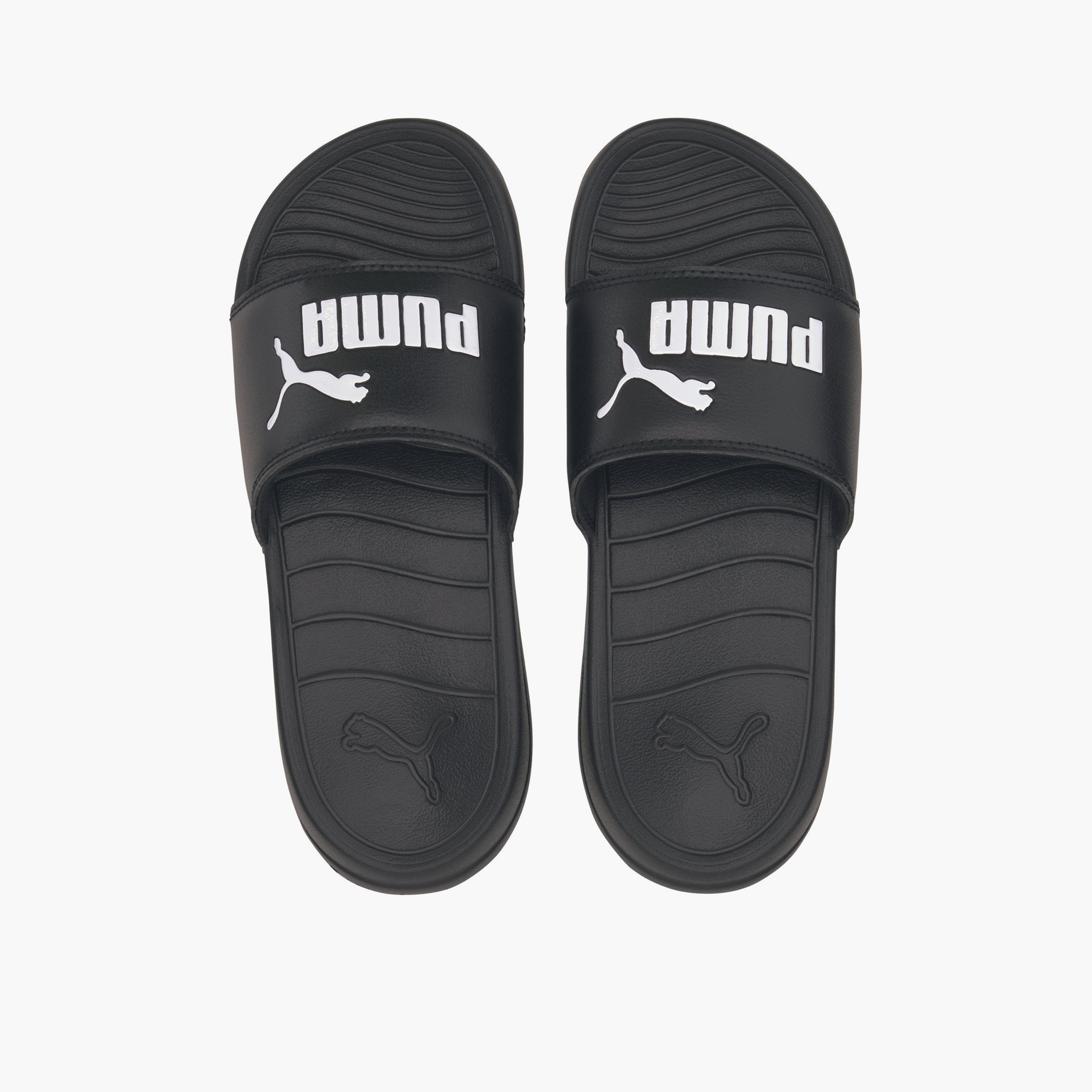 Puma Kids Popcat 20 Logo Print Slides-sports-girls-shoes-image-1