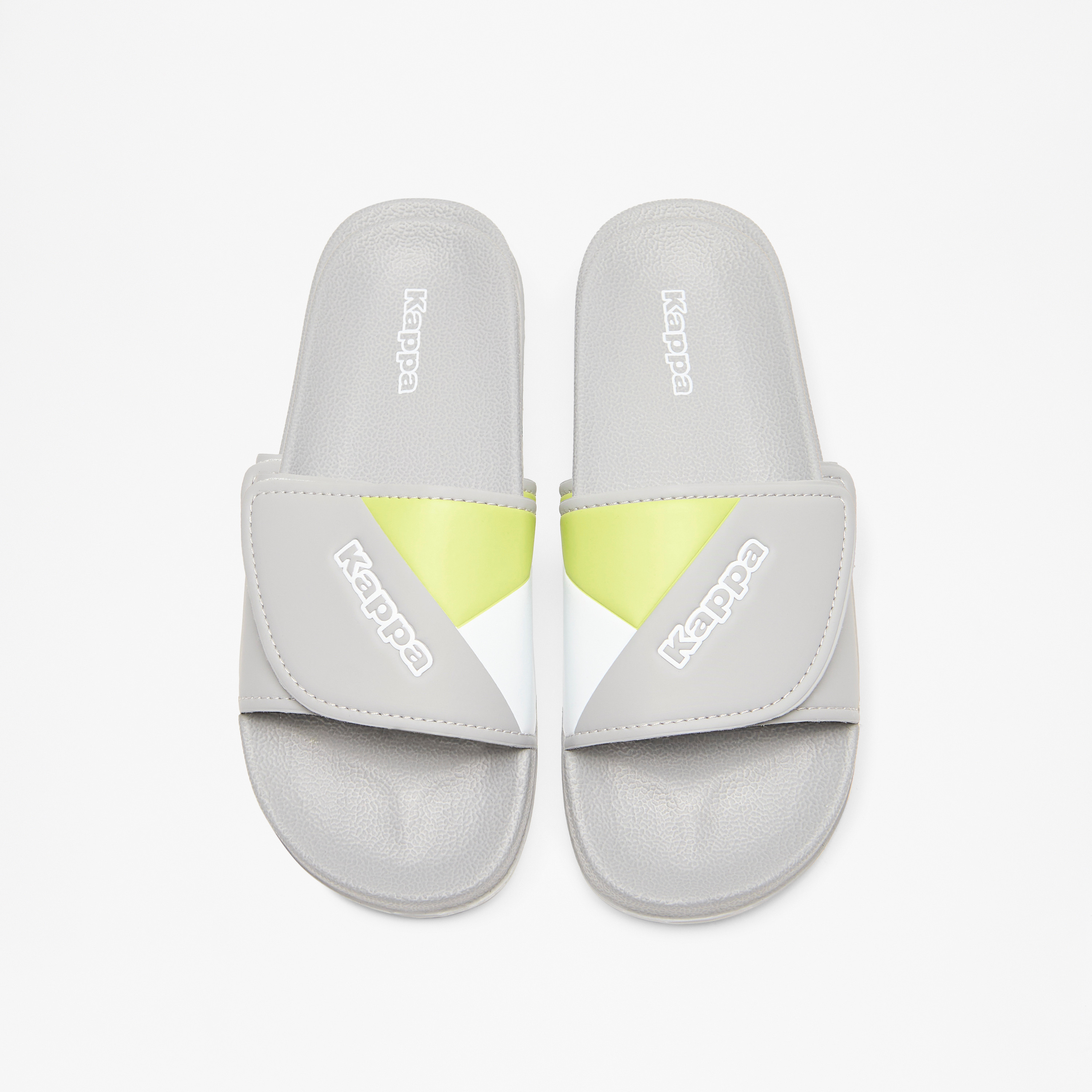 Kappa Boys' Panelled Slip-On Slide Slippers-boys-shoes-flipflopsandslides-image-1