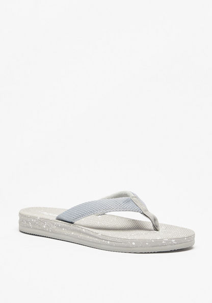 Aqua Textured Slip-On Thong Slippers-Women%27s Flip Flops & Beach Slippers-image-1