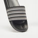Aqua Embellished Striped Slide Slippers-Women%27s Flip Flops & Beach Slippers-thumbnailMobile-3
