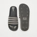 Aqua Embellished Striped Slide Slippers-Women%27s Flip Flops & Beach Slippers-thumbnail-4