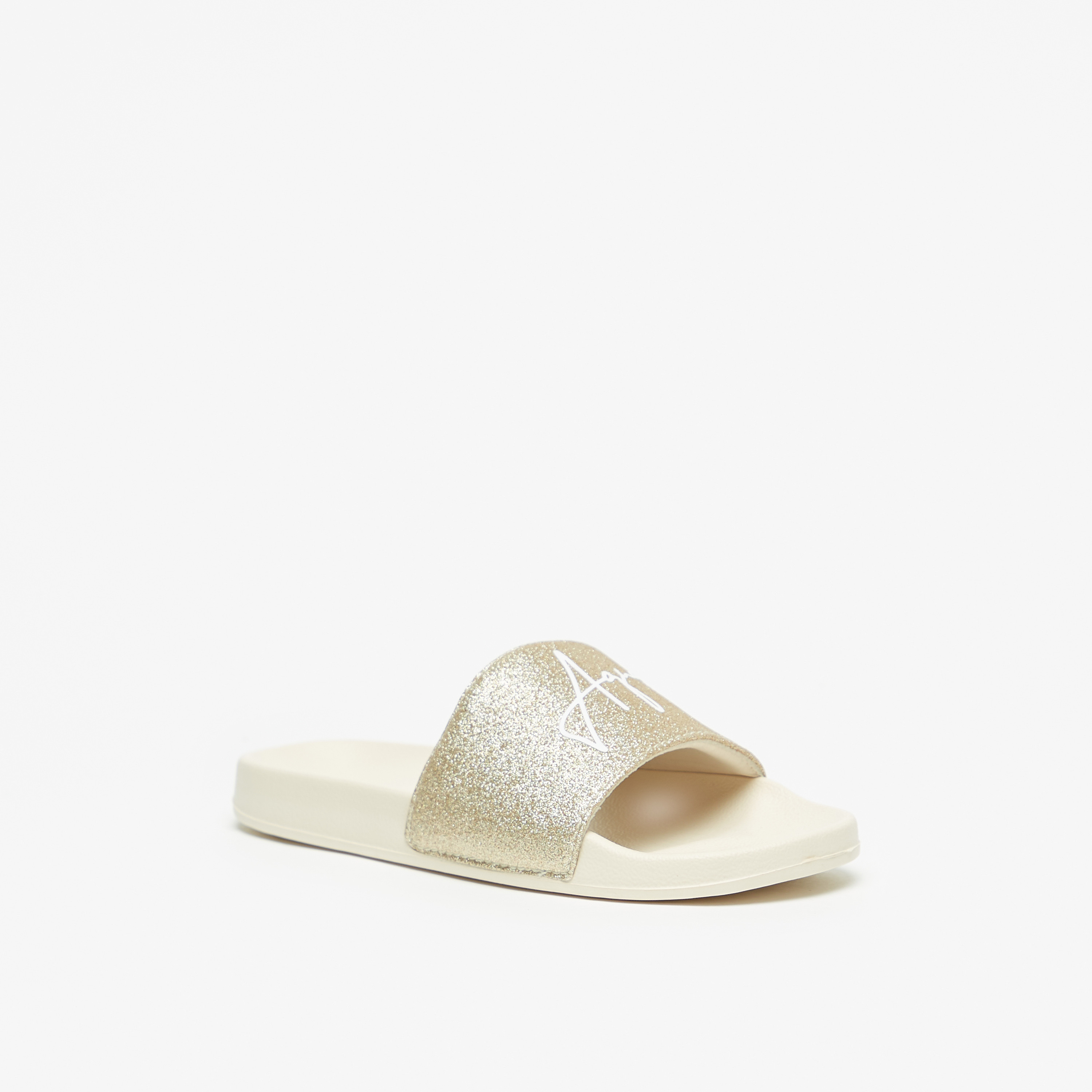 Glitter cheap slides womens