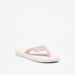 Aqua Typography Detail Slip-On Flip Flops-Women%27s Flip Flops & Beach Slippers-thumbnail-0