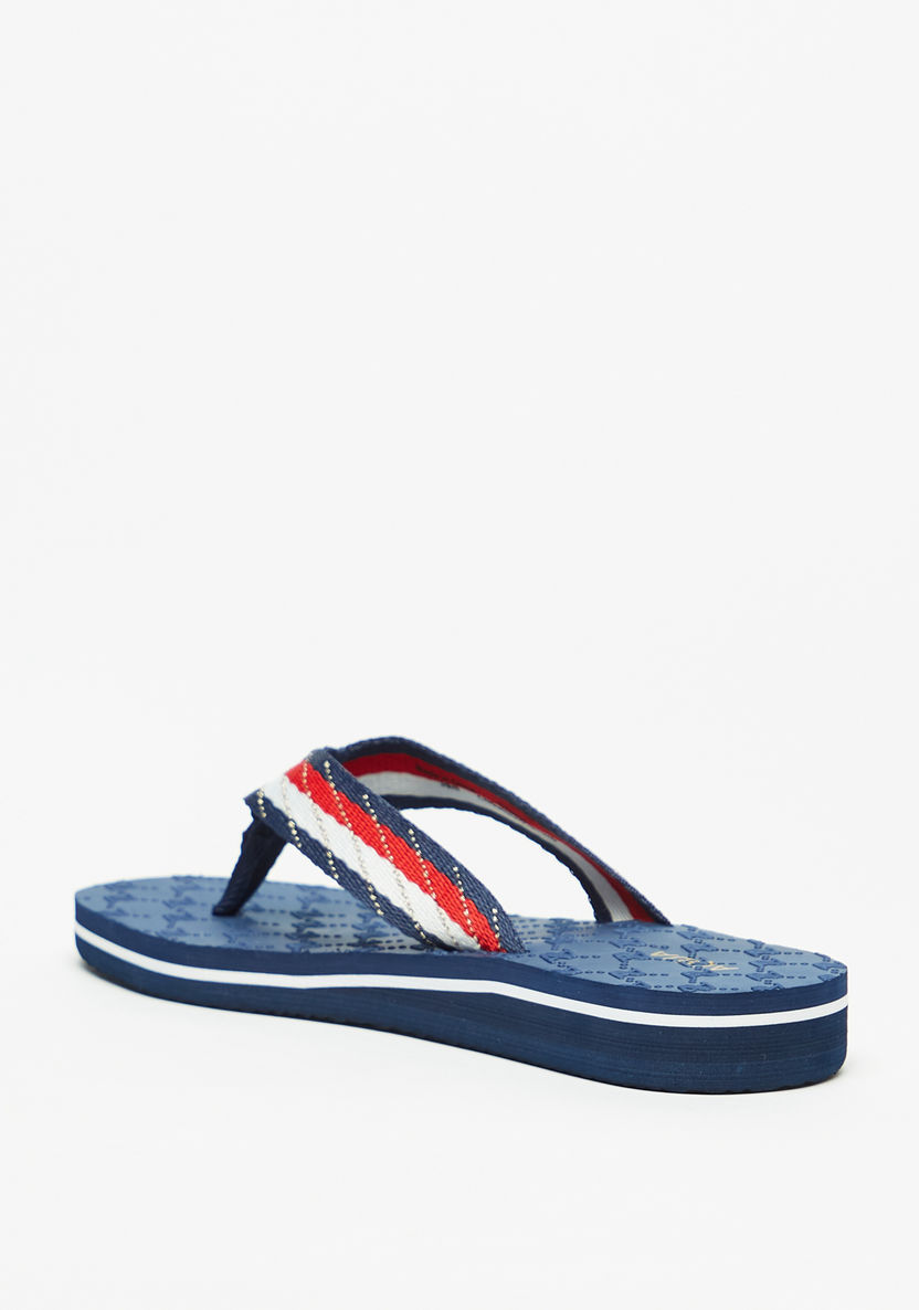 Aqua Textured Slip-On Flip Flops-Women%27s Flip Flops & Beach Slippers-image-1