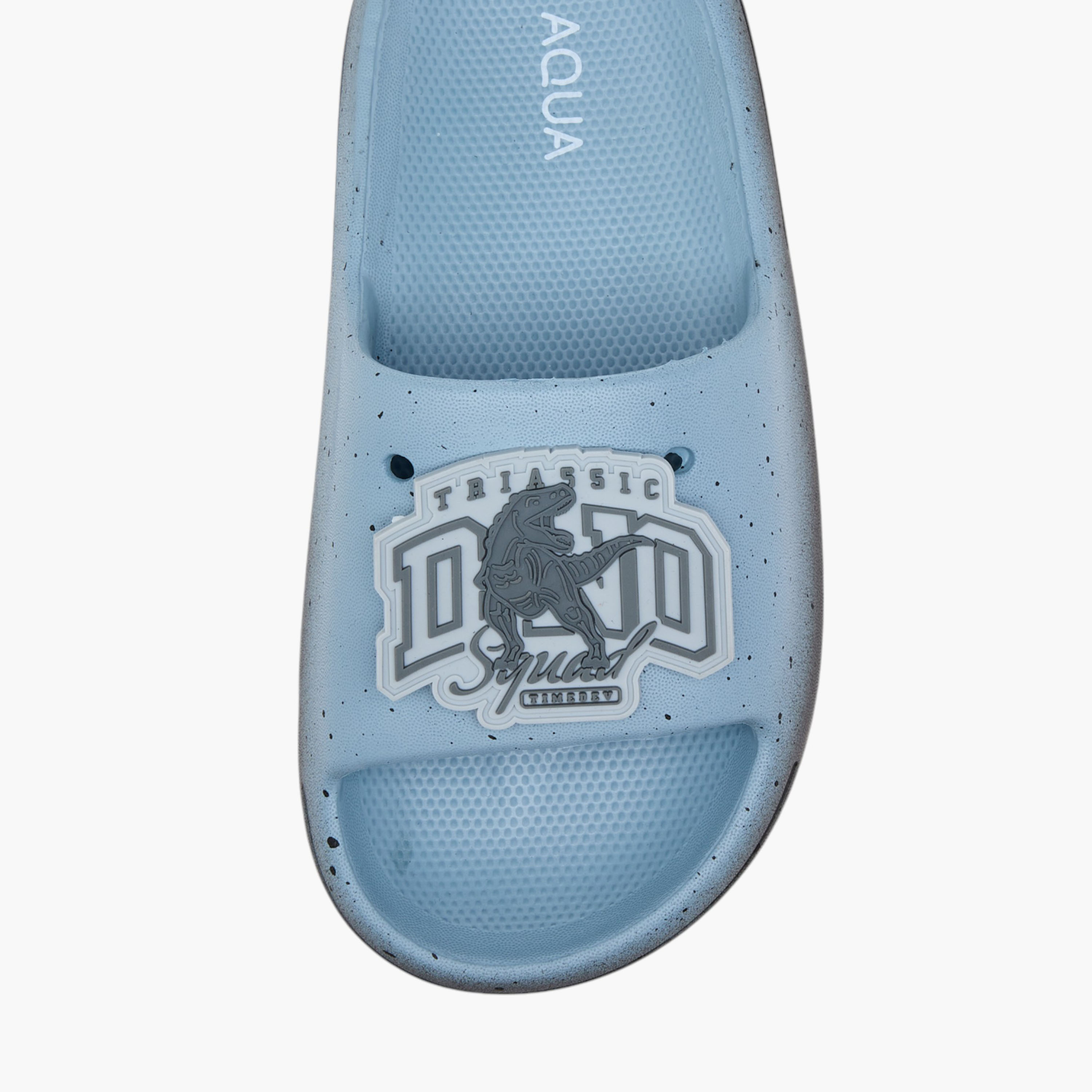 Aqua Jibbitz Detail Slip-On Slides-boys-shoes-flipflopsandslides-image-3