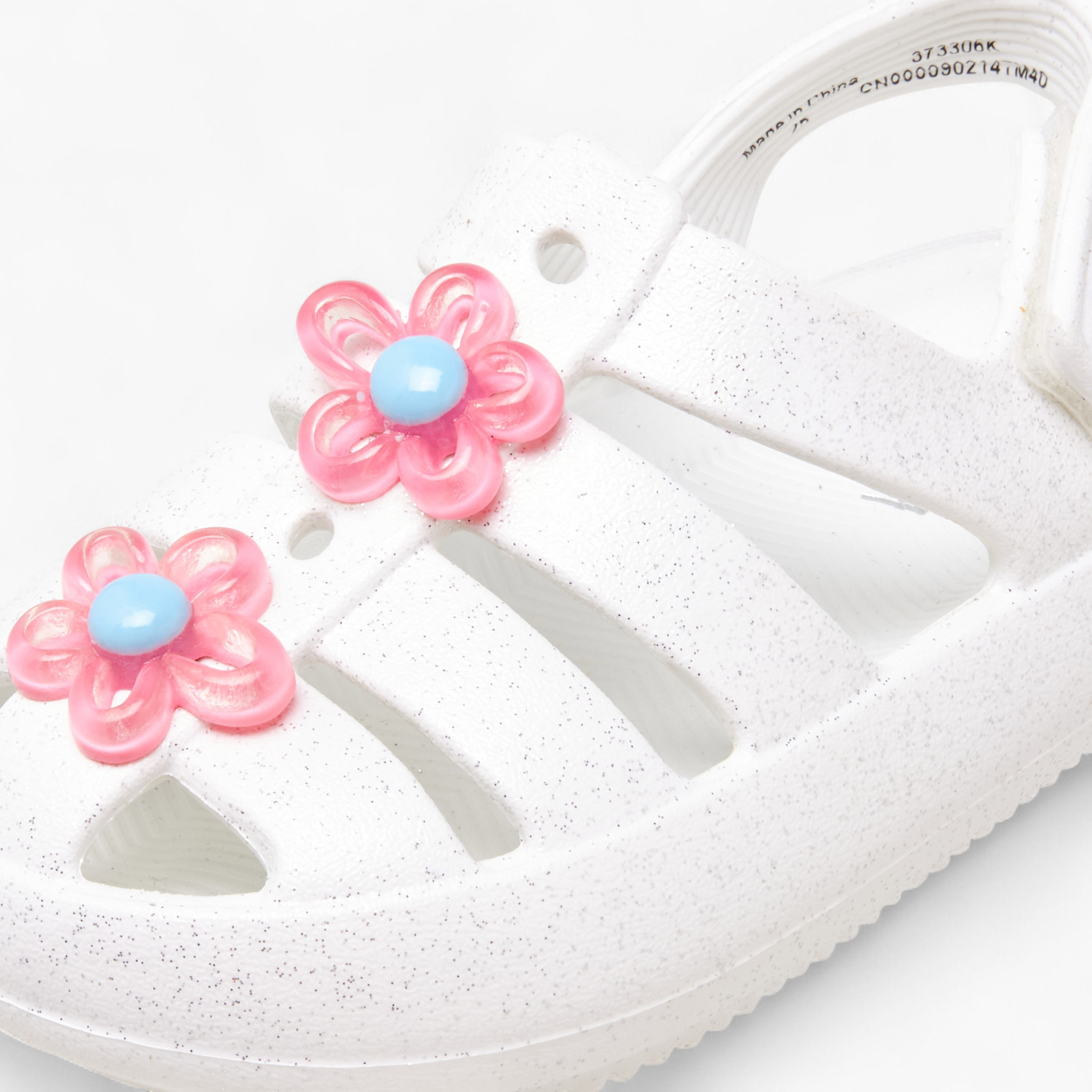 Aqua Girls Floral Accent Hook and Loop Strap Sandals-girls-shoes-sandals-image-4