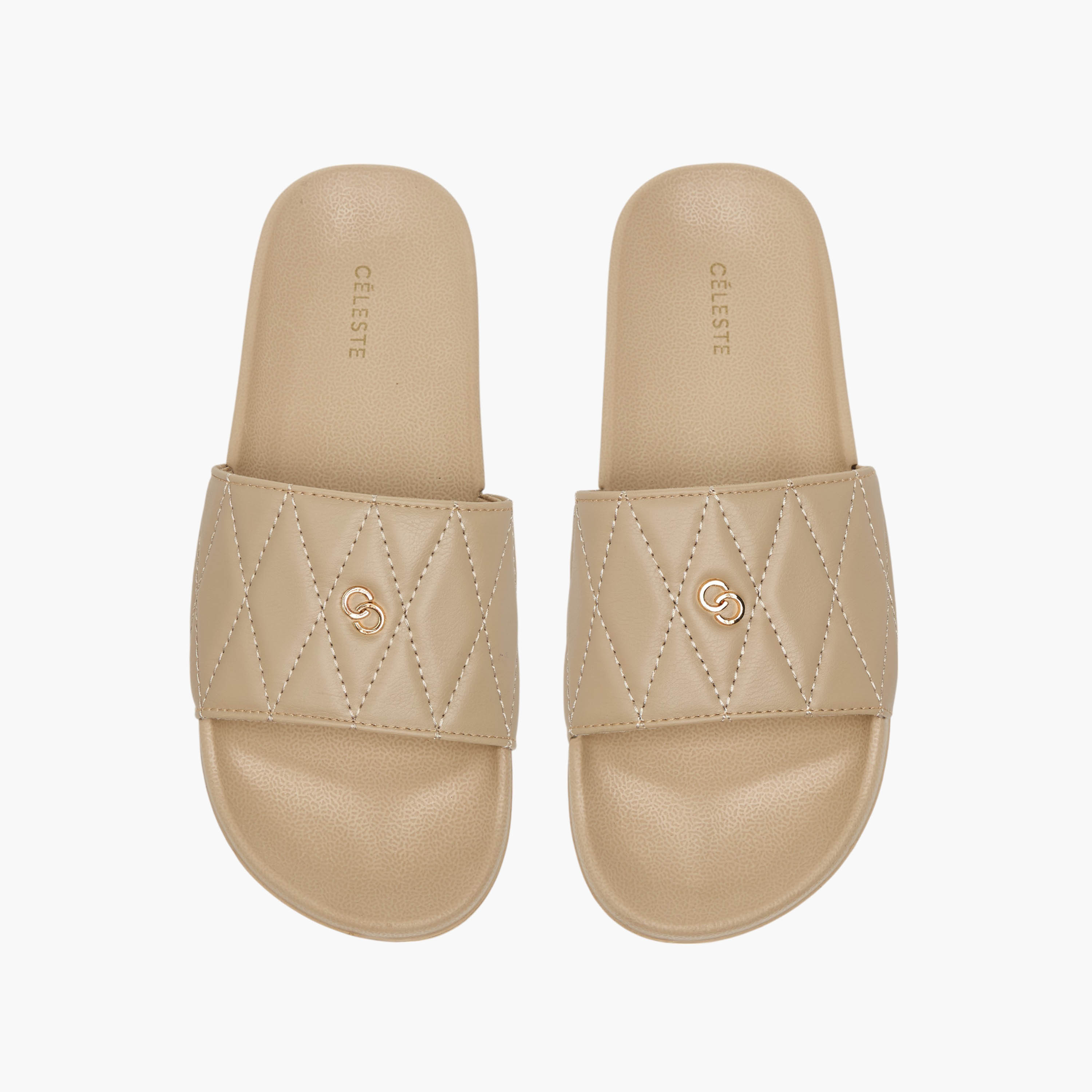 Celeste Women's Quilted Slip-On Slides-women-shoes-flipflopsandslides-image-1