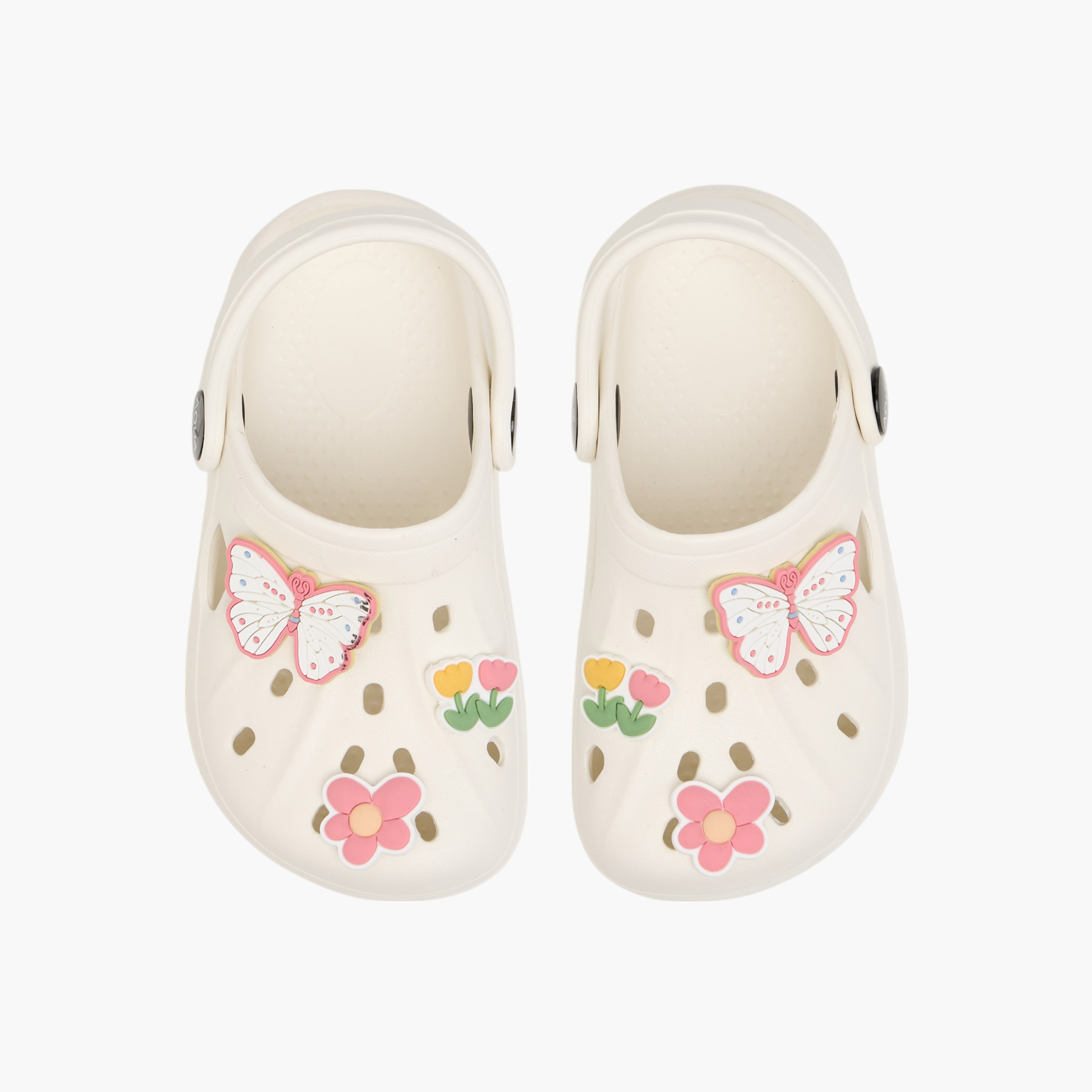 صندل كلوج بتزيينات جيبيتز وحزام خلفي من أكوا-girls-shoes-sandals-image-1