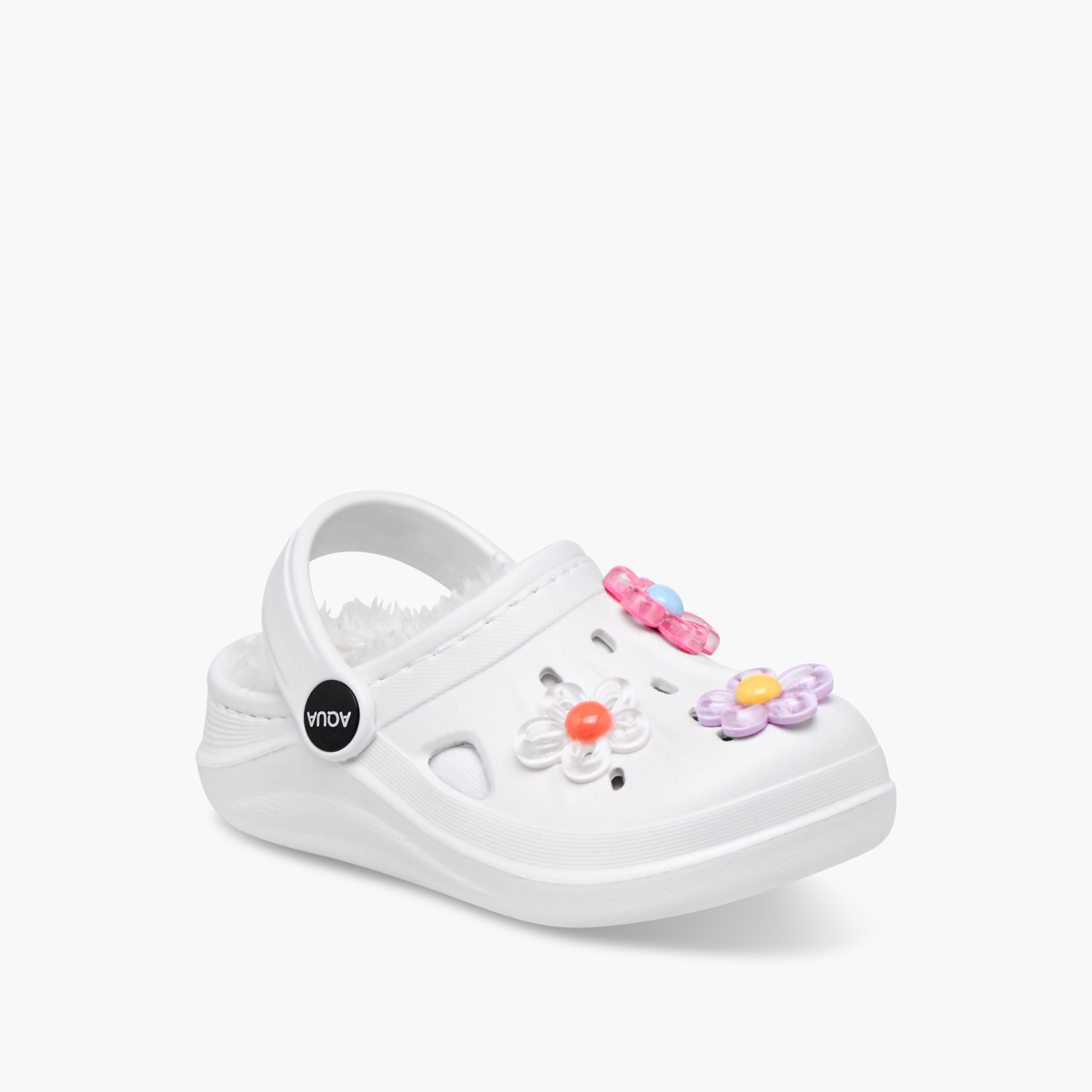 صندل كلوج بحزام خلفي وزينة زهرية من أكوا-girls-shoes-sandals-image-4