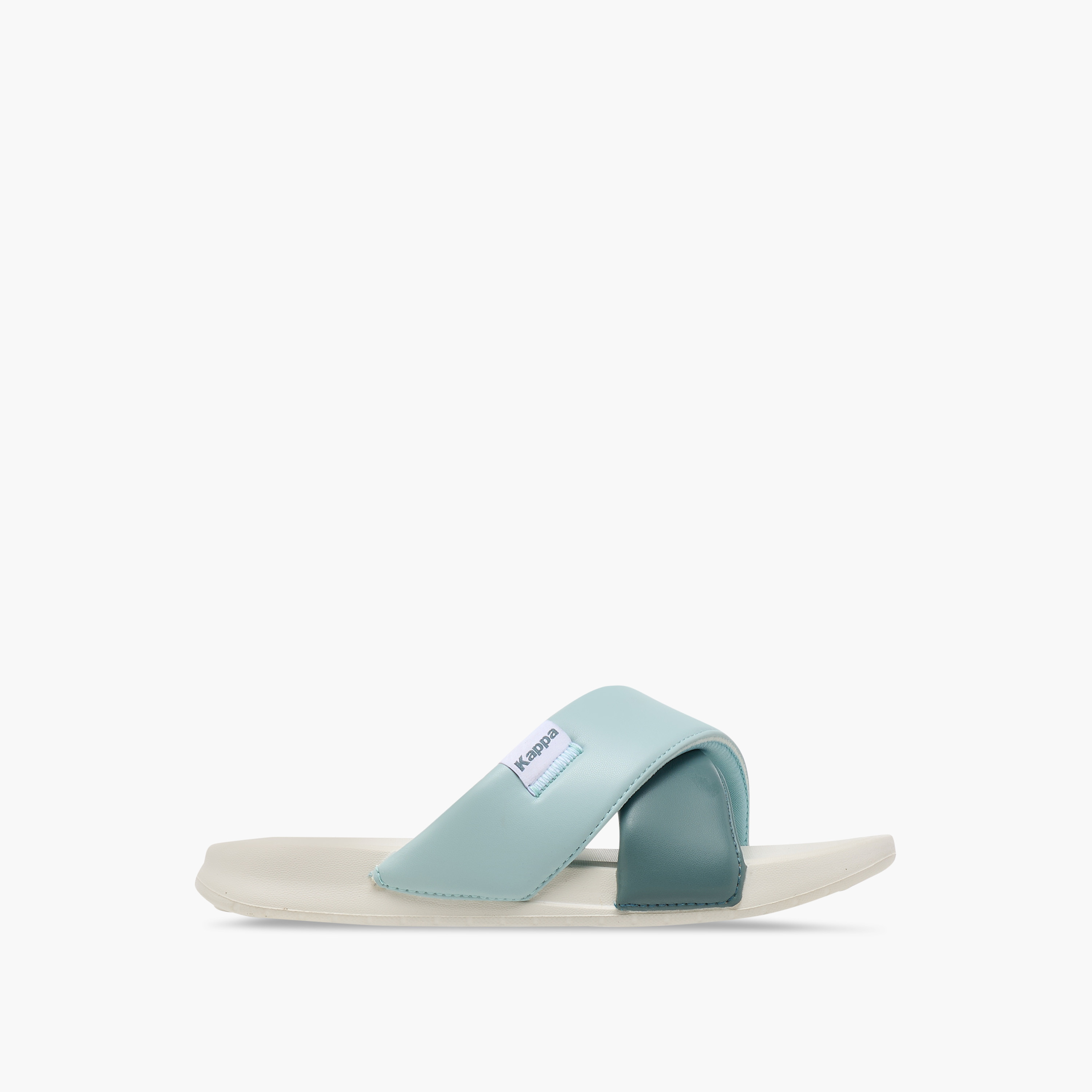 Kappa Women's Colourblock Criss Cross Slip-On Sandals-women-shoes-flipflopsandslides-image-2