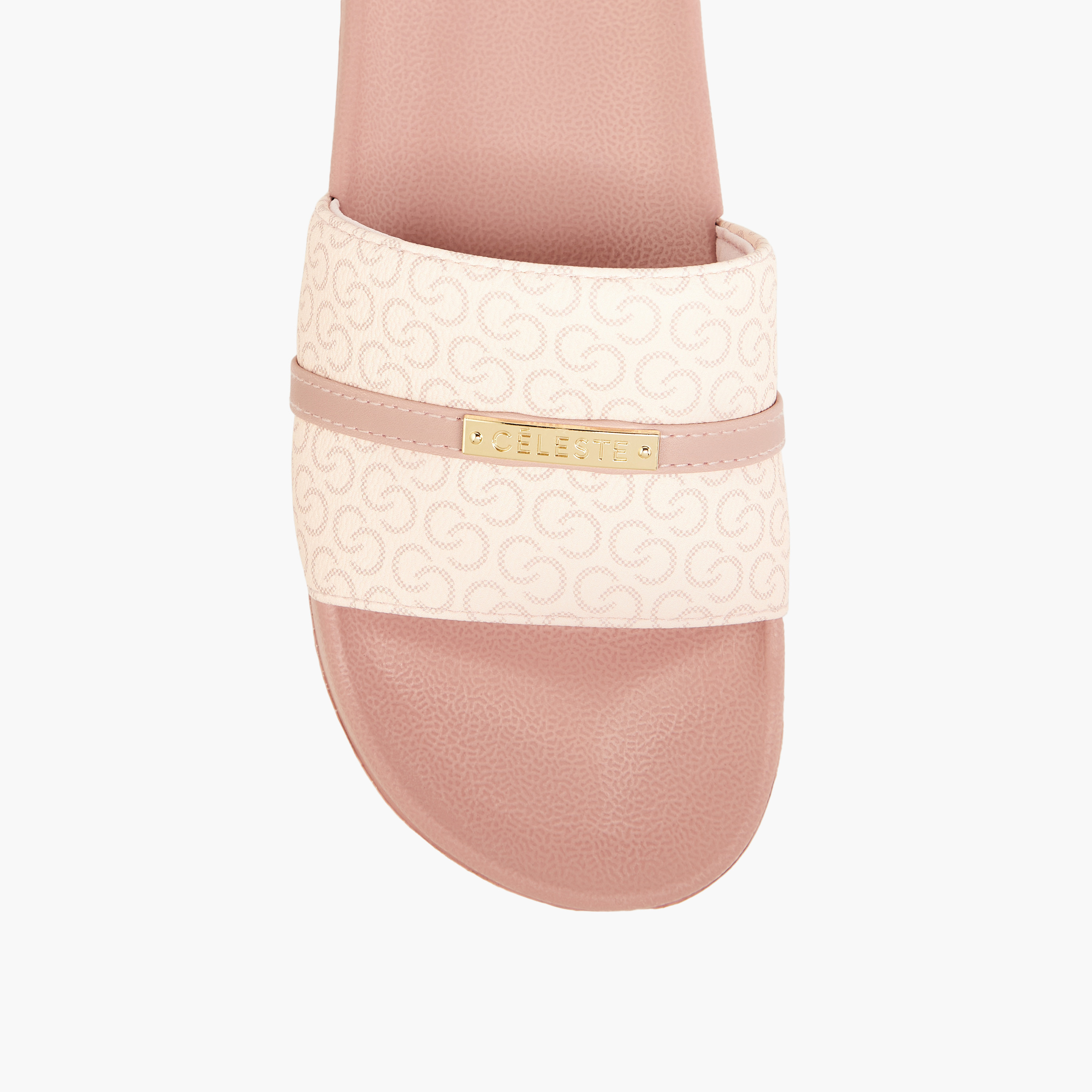 Celeste Women's Monogram Print Slip-On Slides-women-shoes-flipflopsandslides-image-3