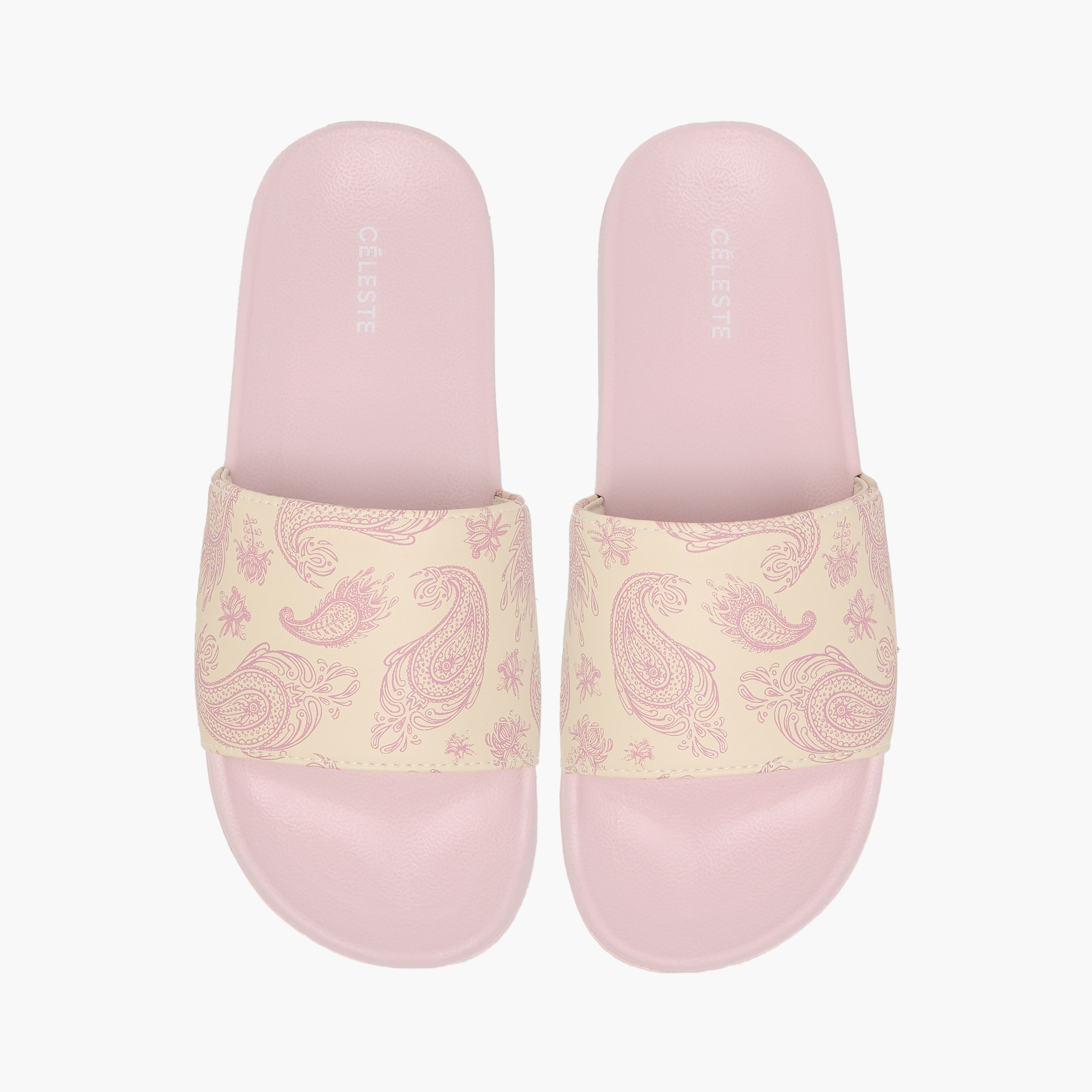 Celeste Women's Paisley Print Slides-women-shoes-flipflopsandslides-image-1