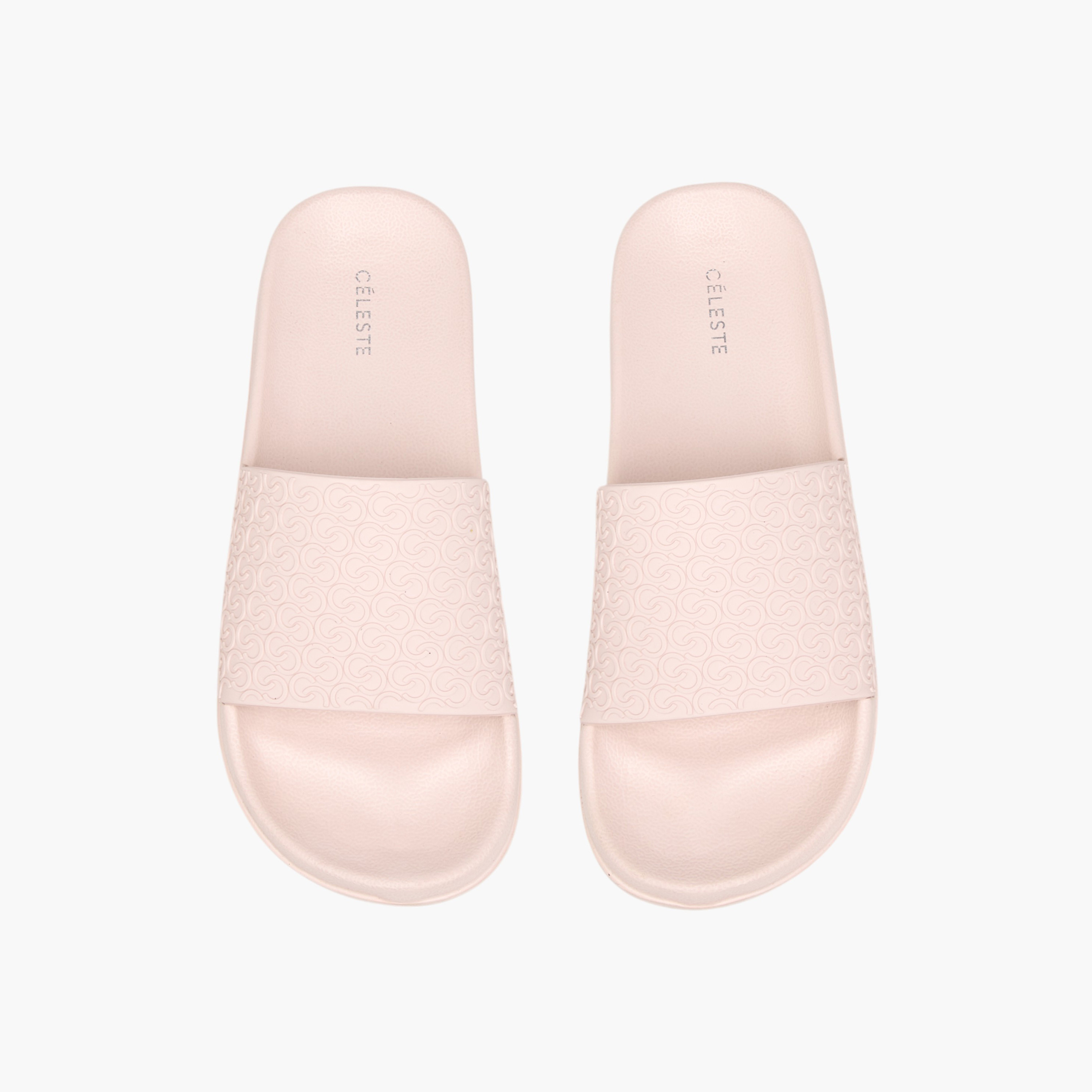 Celeste Women's Monogram Embossed Slide Slippers-women-shoes-flipflopsandslides-image-1