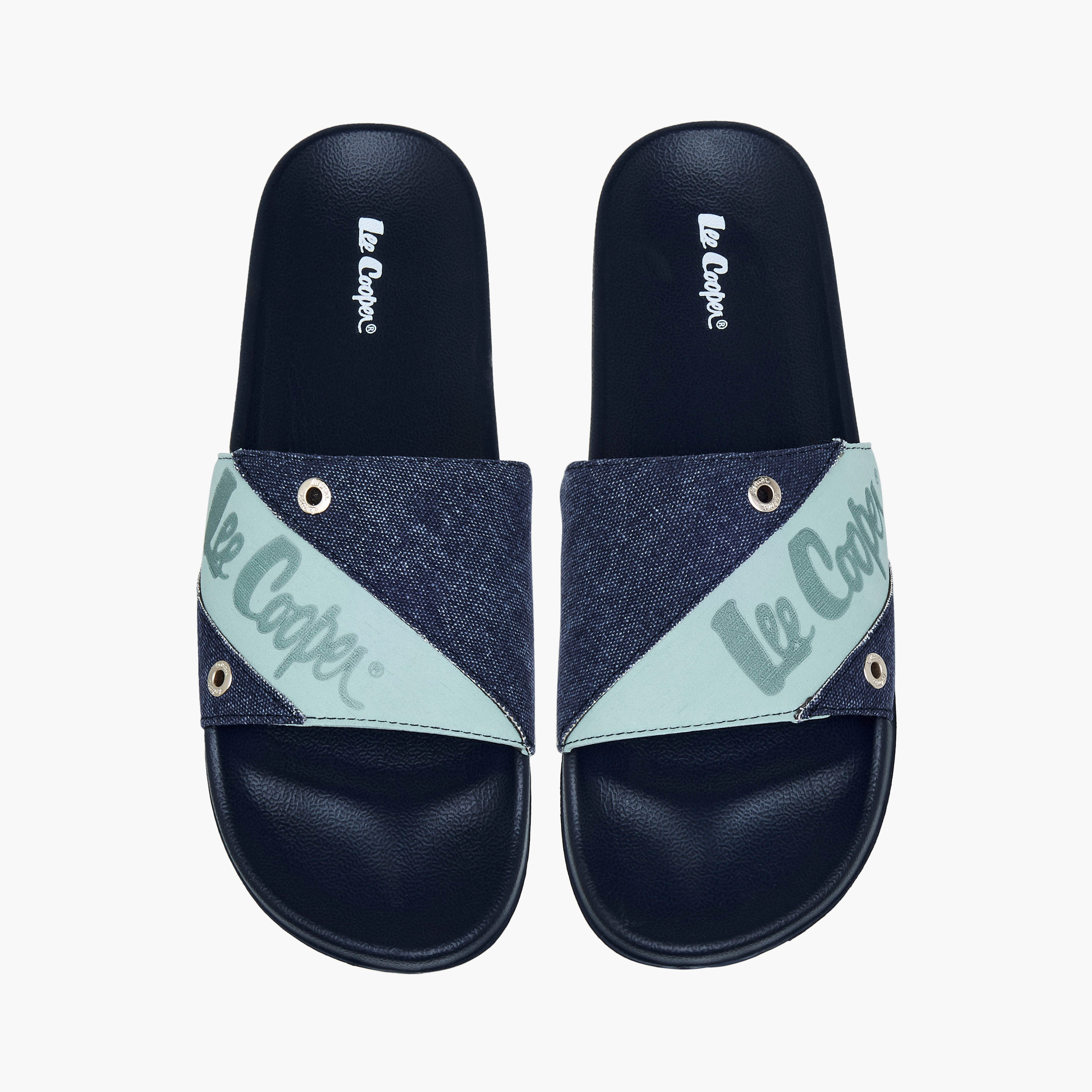 شبشب بتفاصيل شعار للرجال من لي كوبر-men-shoes-flipflopsandslides-image-1