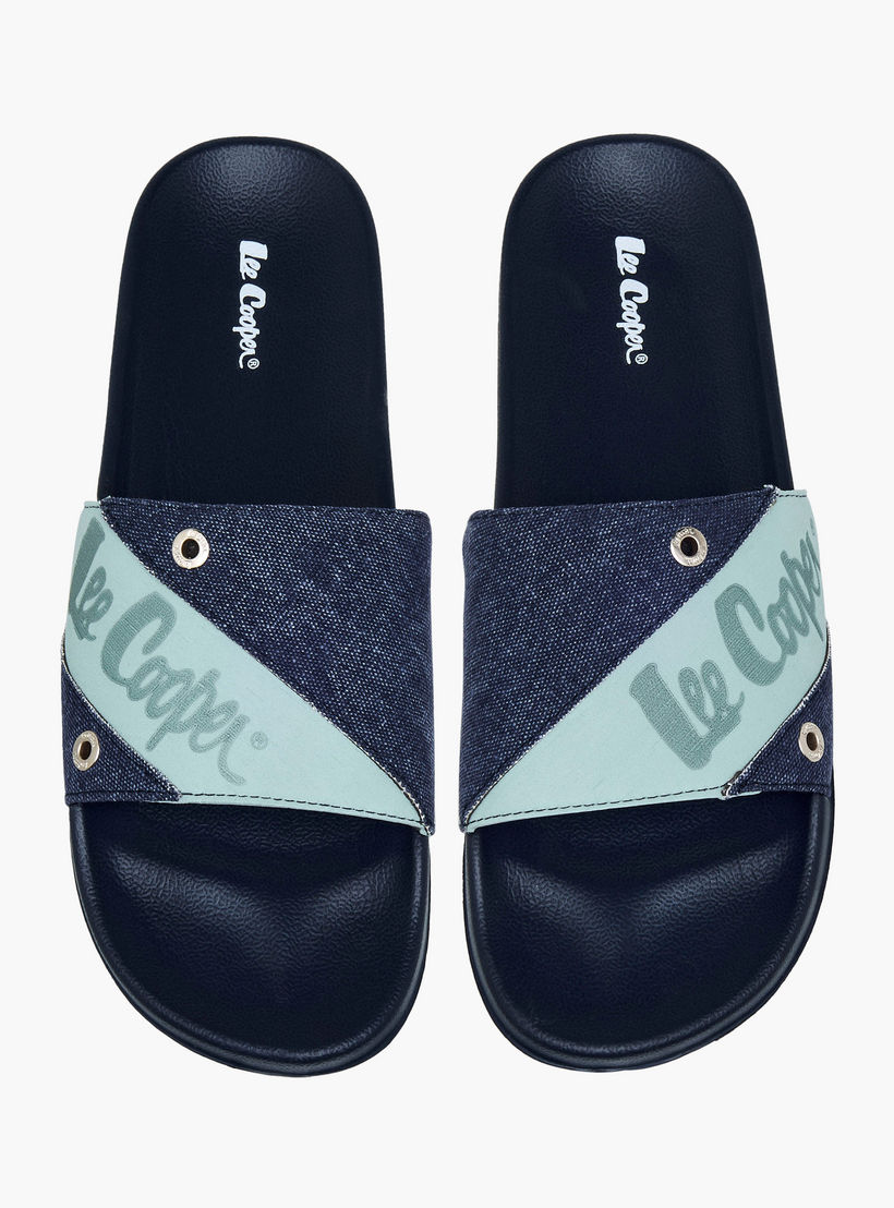 شبشب بتفاصيل شعار للرجال من لي كوبر-men-shoes-flipflopsandslides-image-1