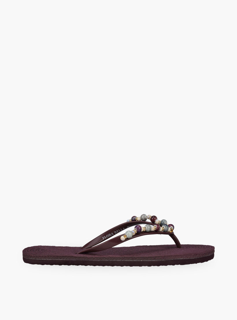 شبشب مزين بالخرز للنساء من فلورا بيلا-women-shoes-flipflopsandslides-image-2
