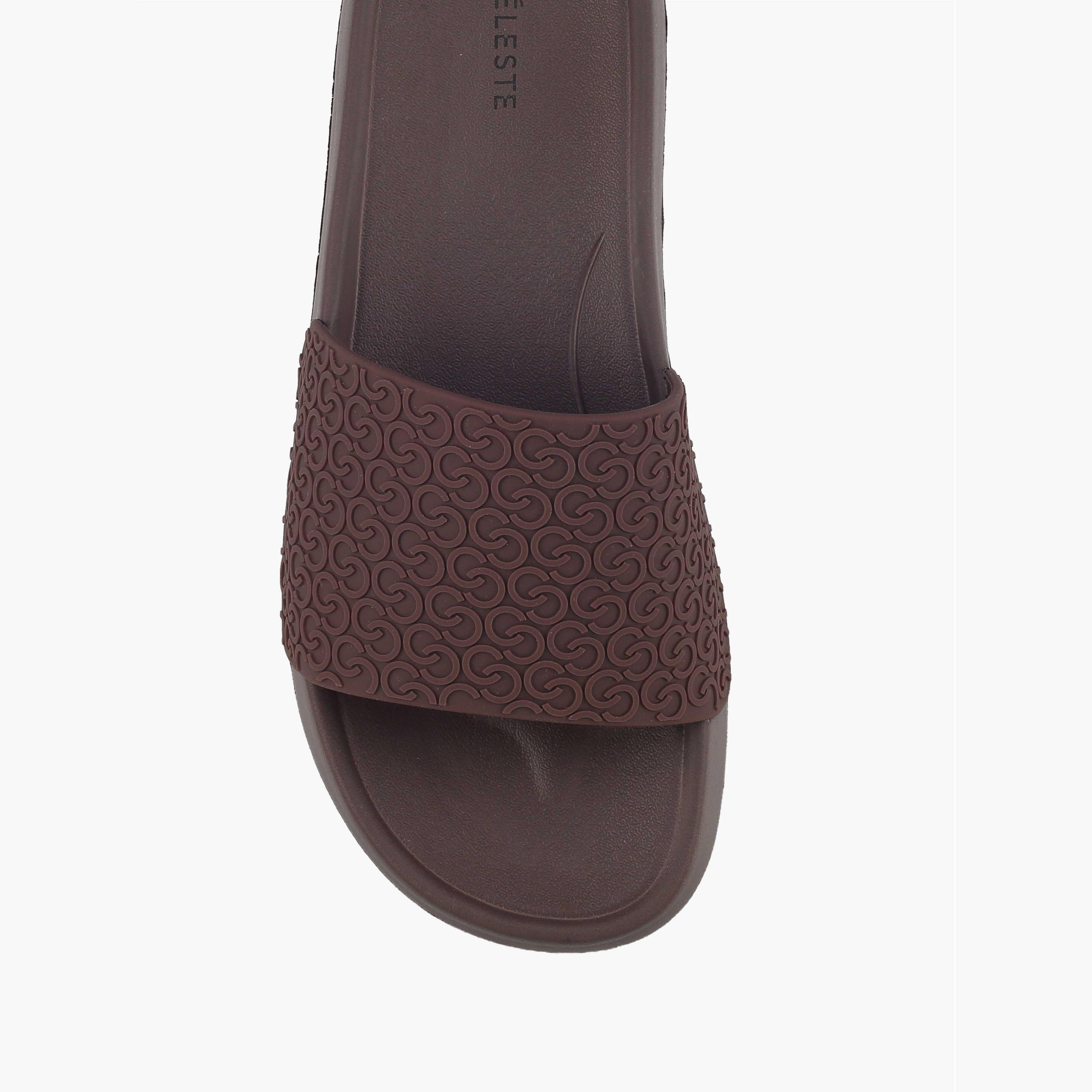 Celeste Women Monogram Textured Slides-women-shoes-flipflopsandslides-image-3