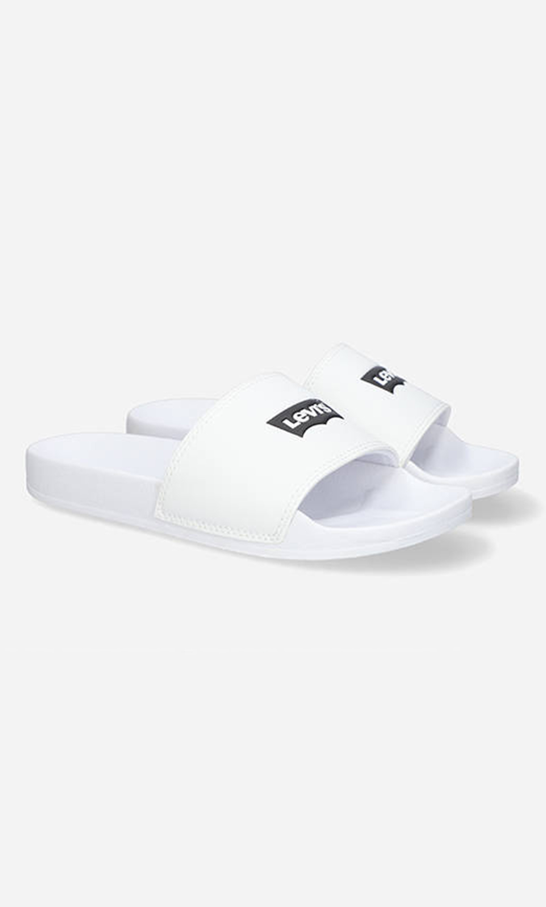 Levi's Women White Logo Open Toe Sliders-women-shoes-flipflopsandslides-image-2