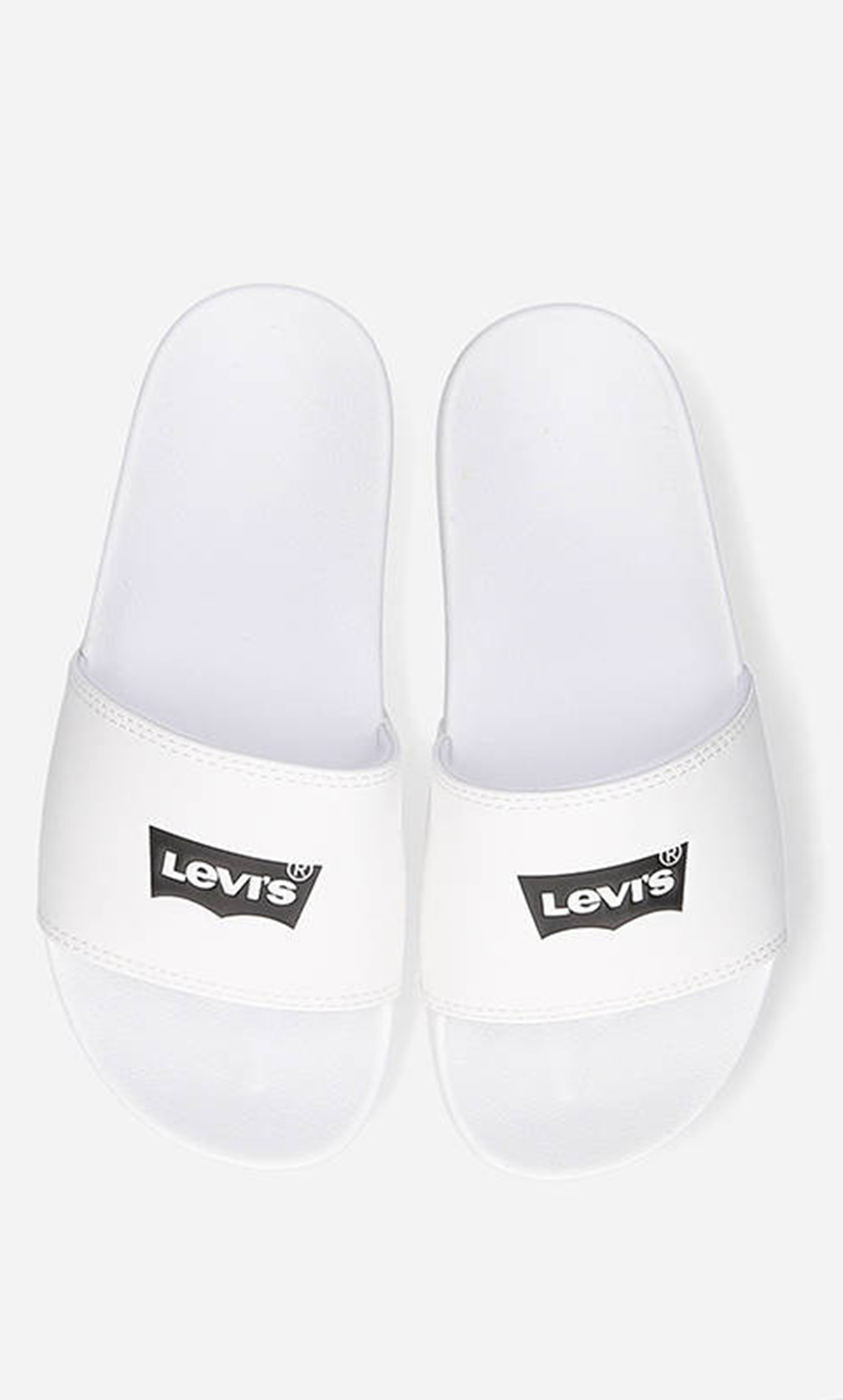 Levi's Women White Logo Open Toe Sliders-women-shoes-flipflopsandslides-image-4