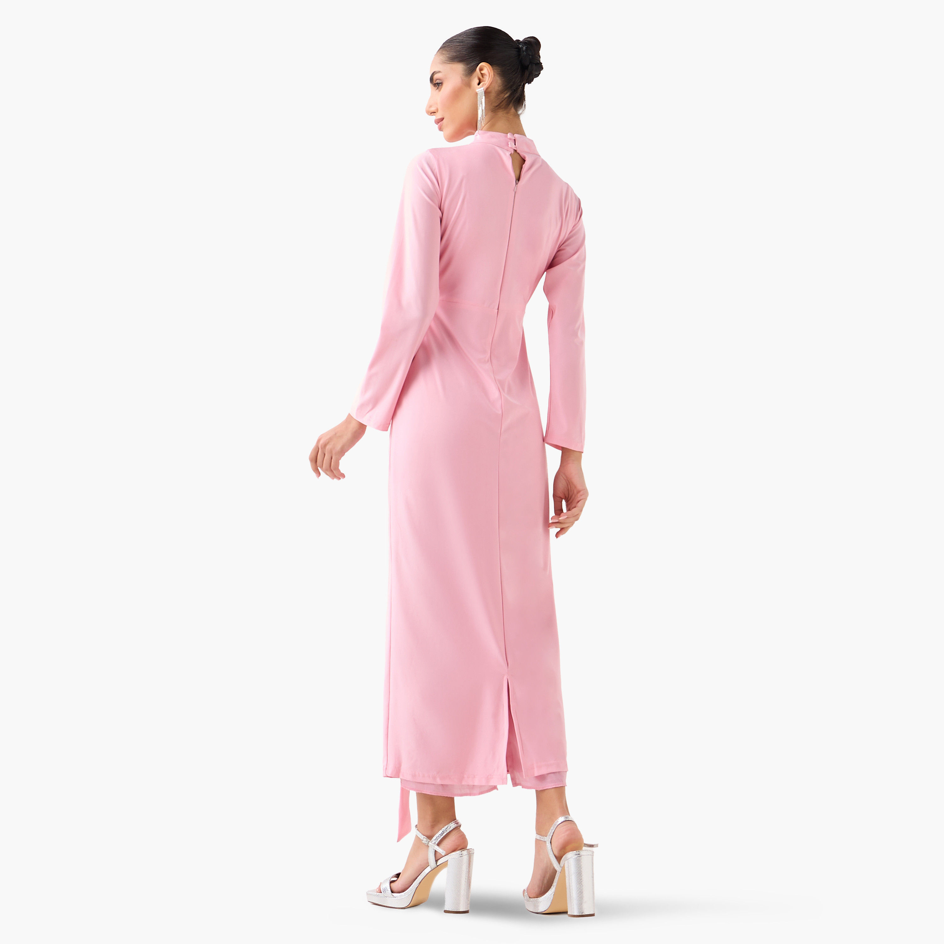 Golden Apple High Neck Sheath Women's Evening Maxi Dress-women-clothing-dresses-image-14