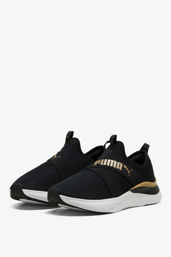 Shop Puma Women's Logo Print Slip-On Sports Shoes Softride