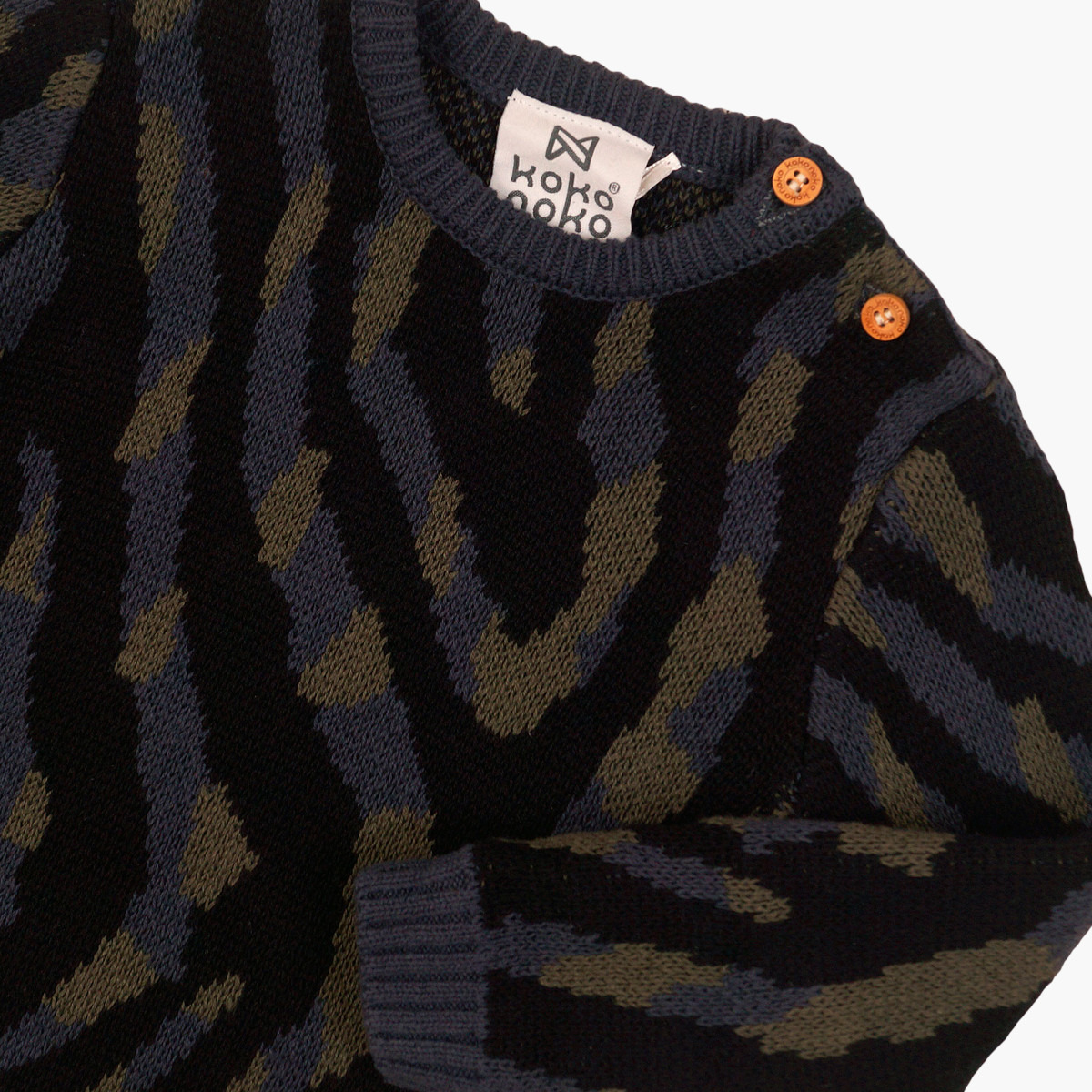 كنزة مخطّطة بياقة مستديرة وأكمام طويلة من كوكو نوكو-baby-boys-clothing-jumpersandcardigans-image-1