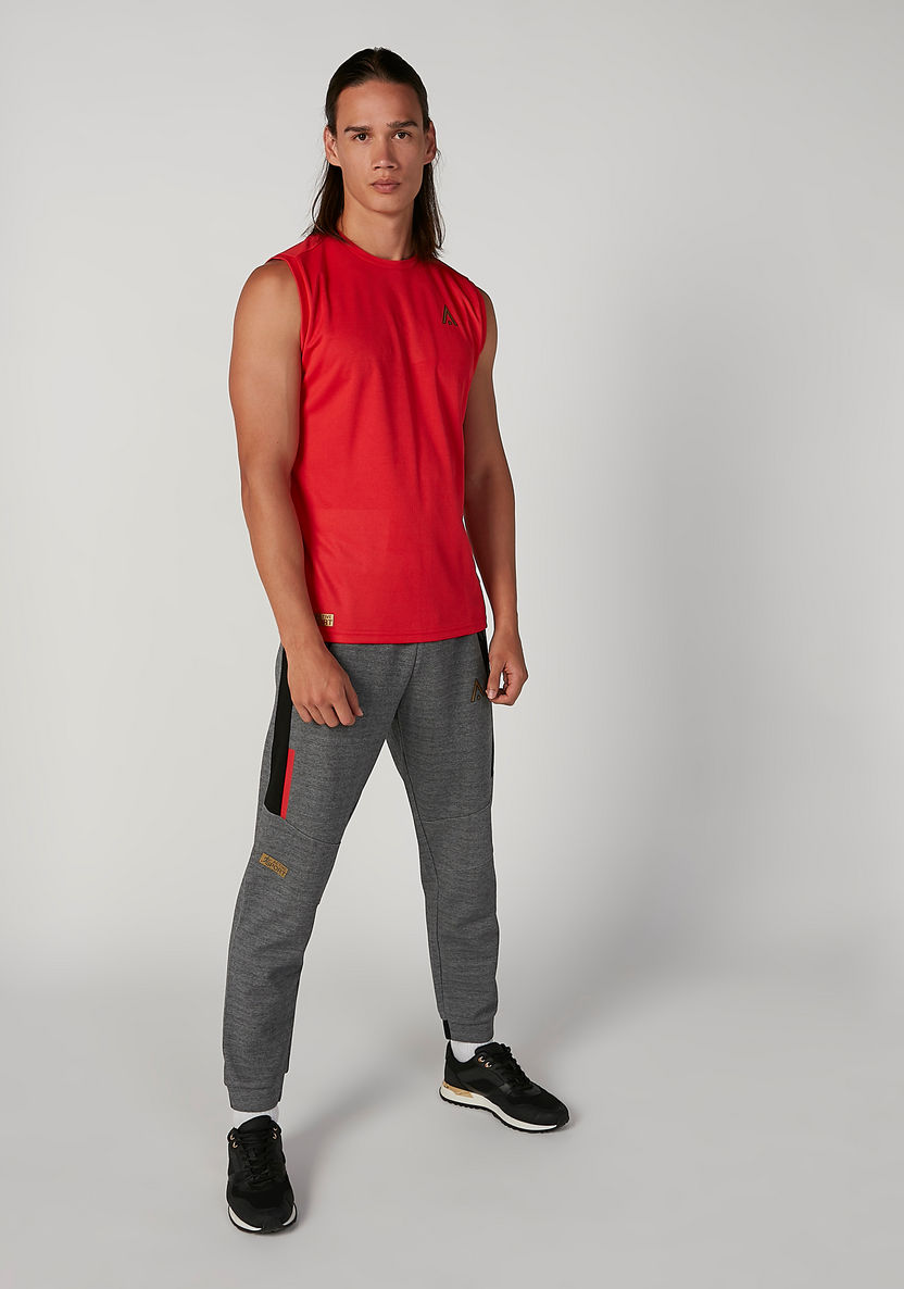 Full Length Jog Pants with Zippered Pockets and Elasticised Waistband-Joggers-image-1