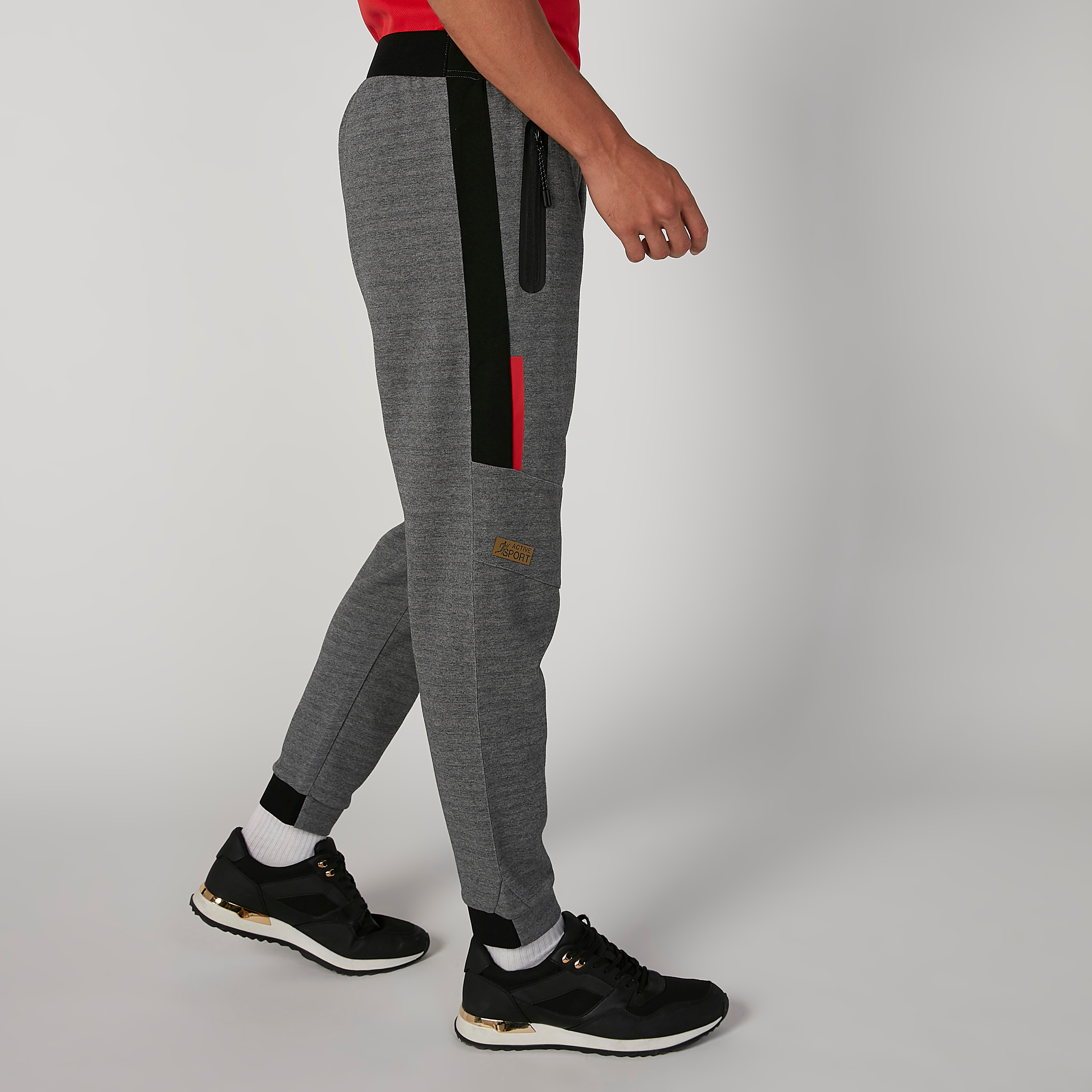 Full Length Jog Pants with Zippered Pockets and Elasticised Waistband-men-clothing-bottoms-joggers-image-5