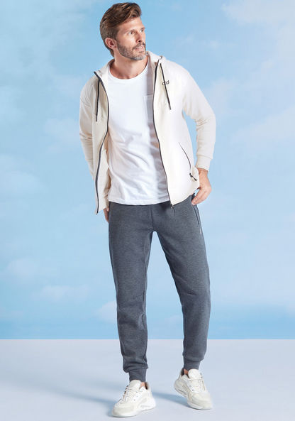 Plain Jacket with Long Sleeves and Hood-Hoodies and Sweatshirts-image-1