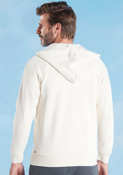 Plain Jacket with Long Sleeves and Hood-Hoodies and Sweatshirts-image-5