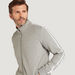 Solid High Neck Jacket with Zip Closure and Pockets-Jackets-thumbnailMobile-2