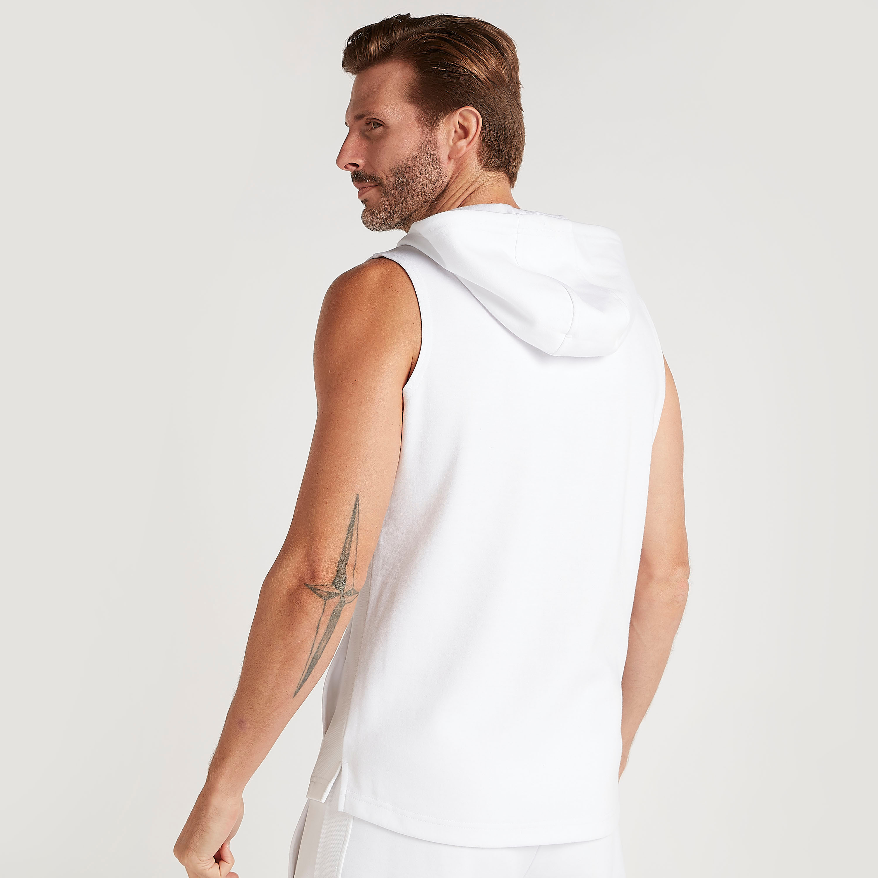 Solid Zip Through Sleeveless Hoodie with Pockets-men-winterwear-hoodiesandsweatshirts-image-4