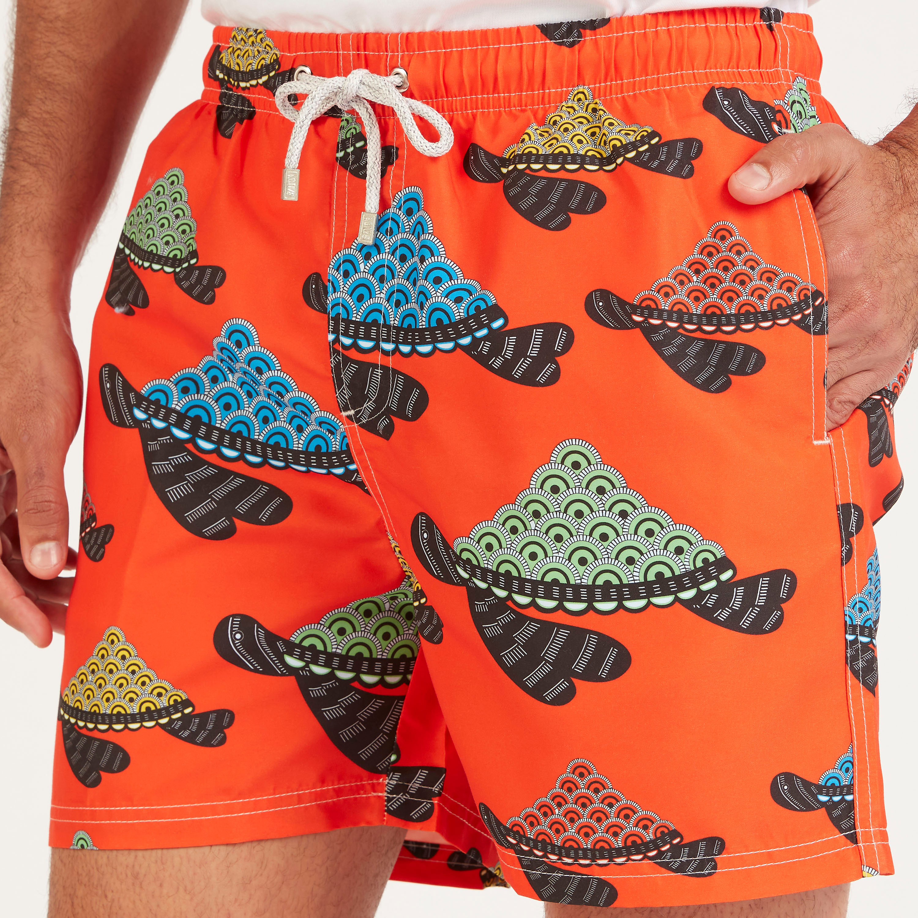 Printed Shorts with Drawstring Closure-men-clothing-bottoms-shorts-image-3