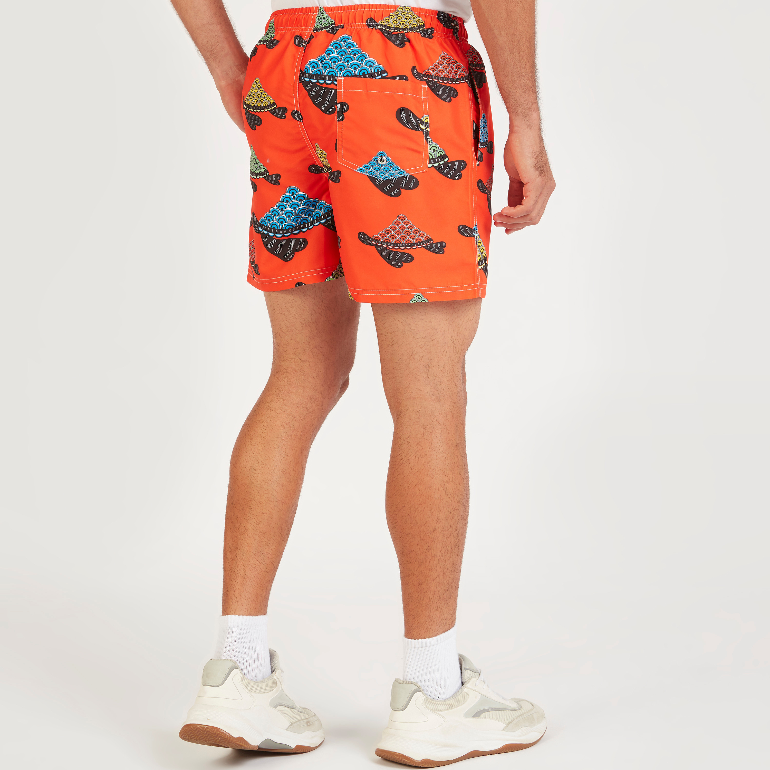 Printed Shorts with Drawstring Closure-men-clothing-bottoms-shorts-image-4