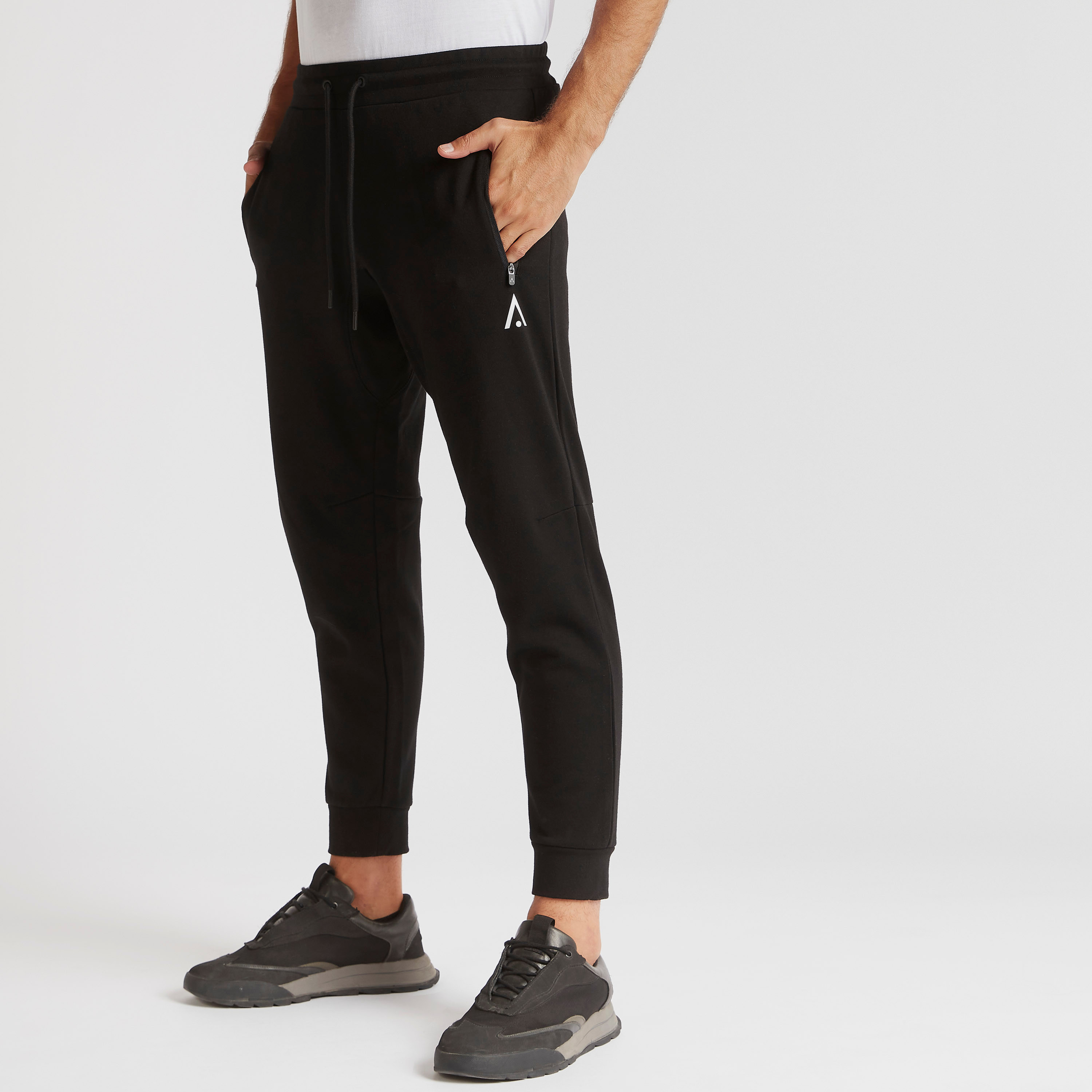 Zip discount bottom joggers