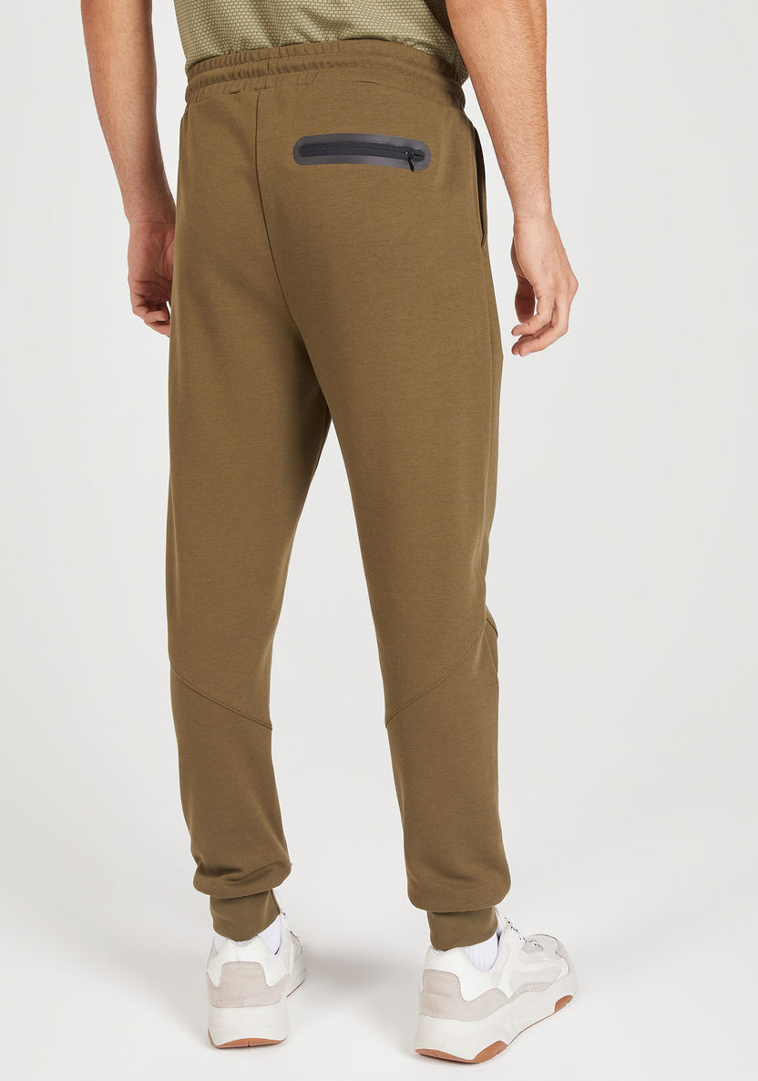 Solid Joggers with Drawstring Closure and Pockets-Bottoms-image-3