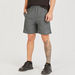 Panelled Shorts with Pockets and Elasticated Waistband-Bottoms-thumbnailMobile-2