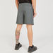 Panelled Shorts with Pockets and Elasticated Waistband-Bottoms-thumbnail-3
