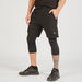 Solid Shorts with Pockets and Buckle Closure-Bottoms-thumbnailMobile-1