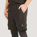 Solid Shorts with Pockets and Buckle Closure-Bottoms-thumbnailMobile-2