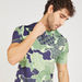 Printed Crew Neck T-shirt with Short Sleeves-T Shirts & Vests-thumbnail-4