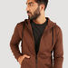 Solid Zip Through Jacket with Hood and Pockets-Jackets-thumbnail-4