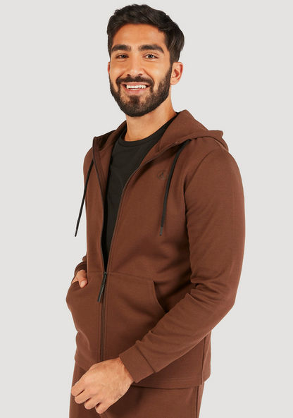 Solid Zip Through Jacket with Hood and Pockets-Jackets-image-5