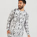 Printed Zip Through Jacket with Hood and Pockets-Jackets-thumbnailMobile-0