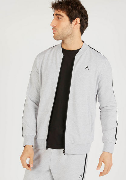 Zip Through Jacket with Pockets and Long Sleeves-Jackets-image-4