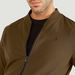 Zip Through Jacket with Pockets and Long Sleeves-Jackets-thumbnailMobile-2