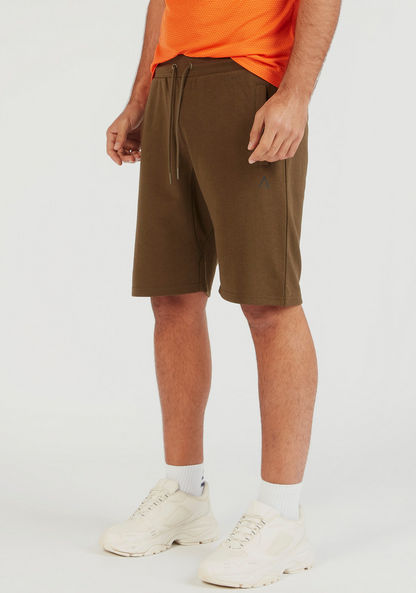 Solid Shorts with Drawstring Closure and Pockets-Bottoms-image-0
