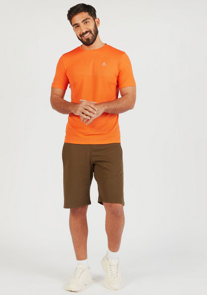 Solid Shorts with Drawstring Closure and Pockets-Bottoms-image-1